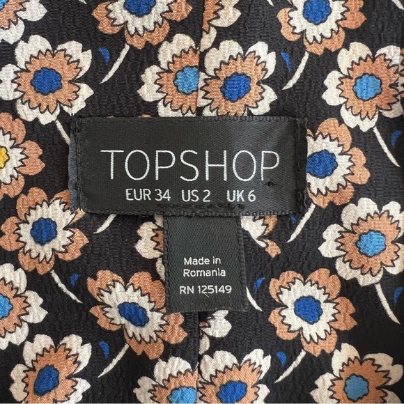 Topshop Women’s Spaghetti Strap Bohemian Patchwork Romper Size US 2 - Picture 15 of 16